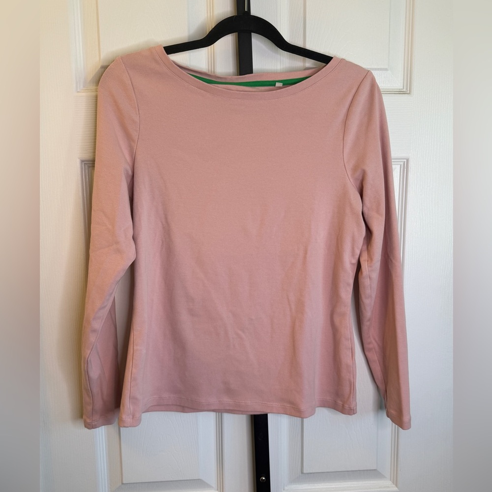 Boden Blush Long Sleeve Top, size 12
